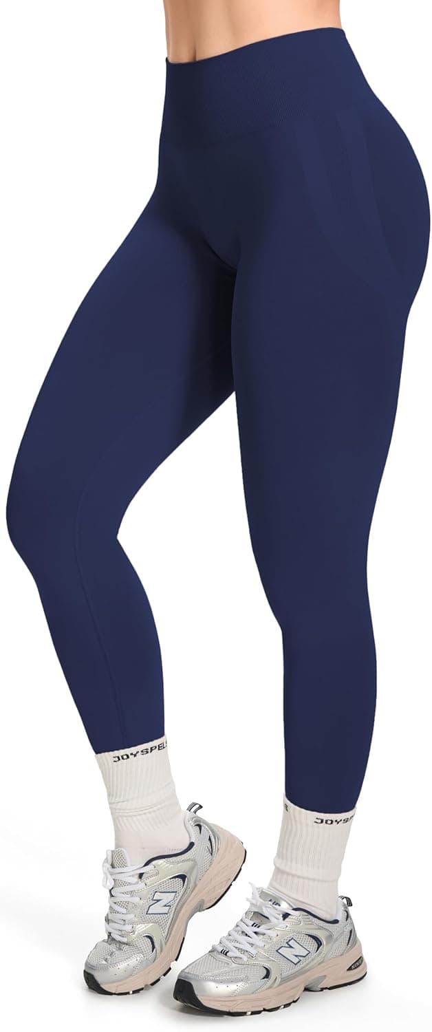 Detalle de Scrunch Butt Leggings für Damen von JOYSPELS – High Waist Booty Lifting, blickdicht und nahtlos