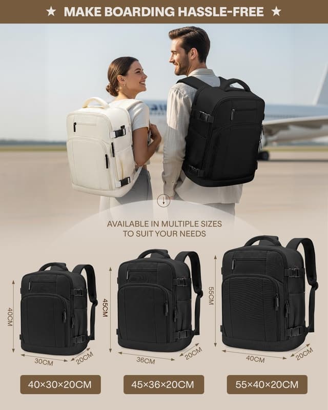 Thumbnail 6 de Sac à dos cabine ZHXX 44 L pour ordinateur 17,3 pouces (55x40x20) avec poche antivol