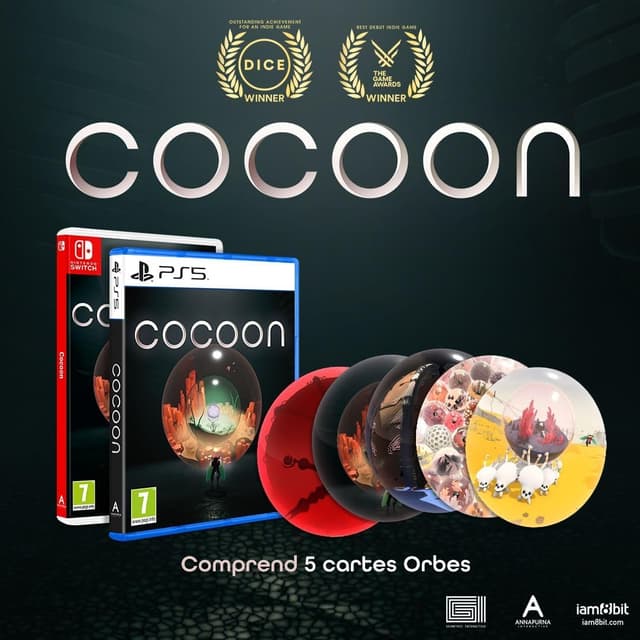 Detalle 2 de Cocoon sur PS5 (édition physique) – aventure et puzzles en mondes dans des orbes