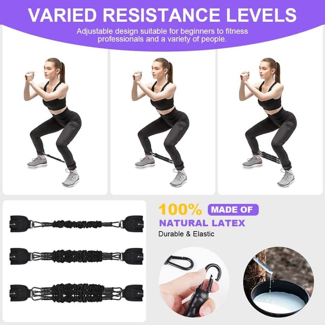 Thumbnail 5 de flintronic Sangle Cheville Musculation Poulie - Ankle Straps pour Fitness