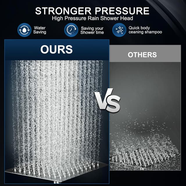 Thumbnail 4 de 10 Inch Rain Shower Head Combo