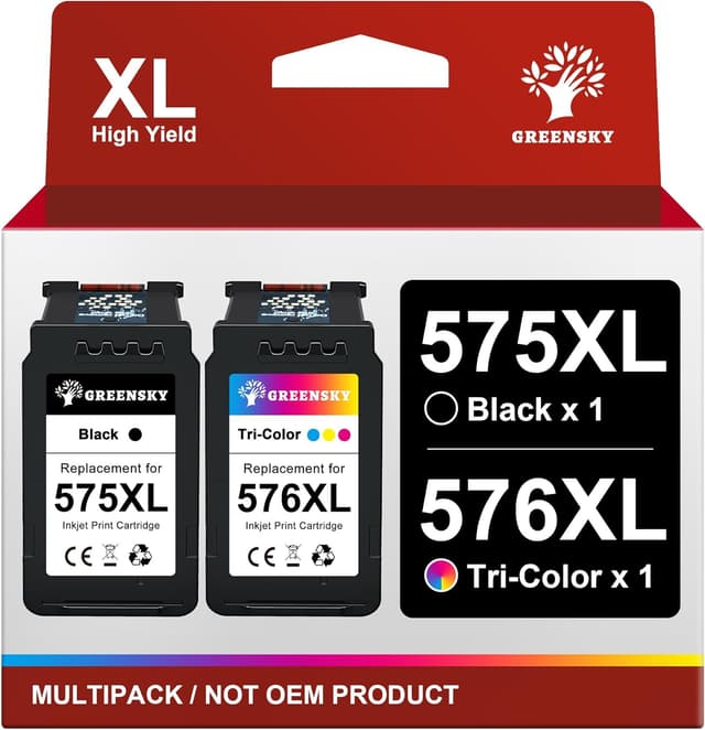 Detalle de GREENSKY 575XL 576XL Druckerpatronen 450 Seiten