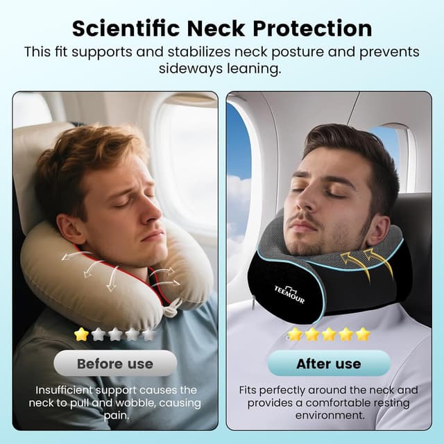 Thumbnail 2 de Memory Foam Nackenkissen Flugzeug mit Aufbewahrungstasche