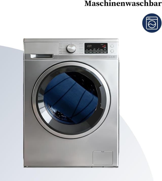 Detalle 2 de chakme Tapis de bain en mousse à mémoire de forme, 60 x 120 cm, bleu foncé — antidérapant et absorbant