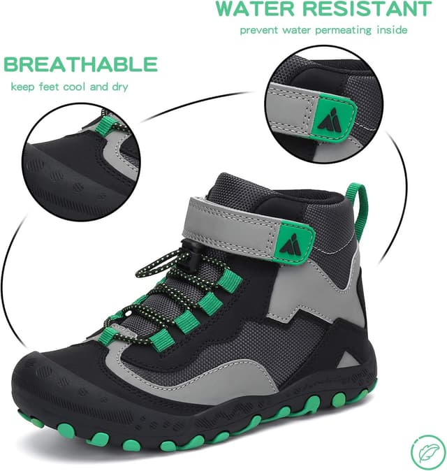 Detalle 2 de Mishansha Kids Water Resistant Hiking Boots for Boys & Girls