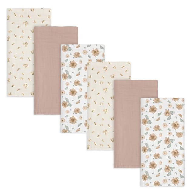 Thumbnail 6 de GLLQUEN BABY Musselintücher (70 x 70 cm) im 6er-Pack – Spucktücher aus Bambus und Baumwoll-Musselin