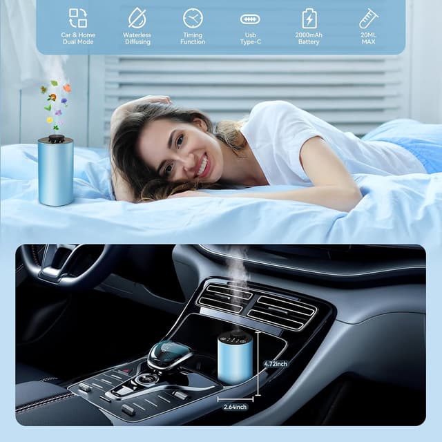 Thumbnail 3 de Diffusore auto profumo in lega di alluminio, timer 10/30/90s