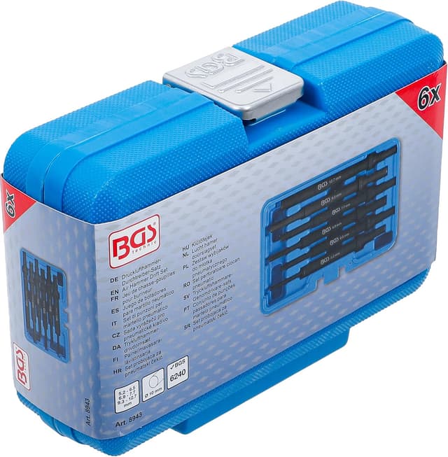 Thumbnail 6 de BGS 8943 – Jeu de chasse-goupilles pour burineur (6 pièces)