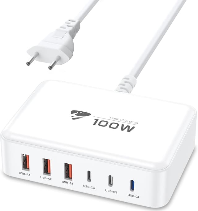 Imagen de USB C LadegerĂ€t 100W Mehrfachanschluss đ en OfertitasTOP