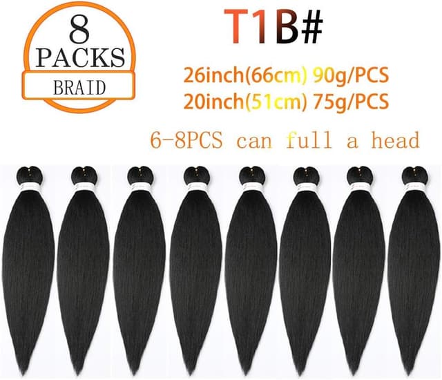 Thumbnail 1 de ShowJarlly Pre-Stretched Trenzas 26 pulgadas