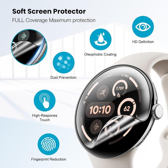 Detalle de LK Pixel Watch 3 45mm screen protector