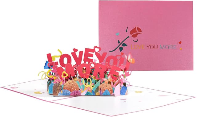 Detalle 2 de DLYMXGC Love You More pop up cards