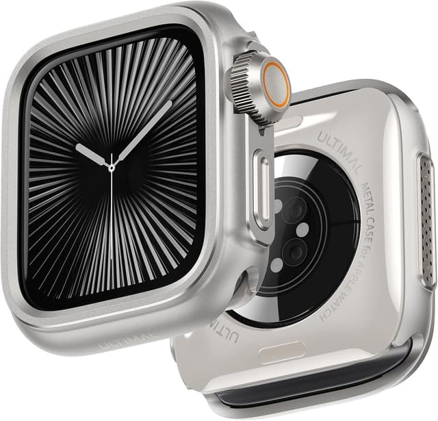 Detalle de Apple Watch Series 10 46mm case in silver