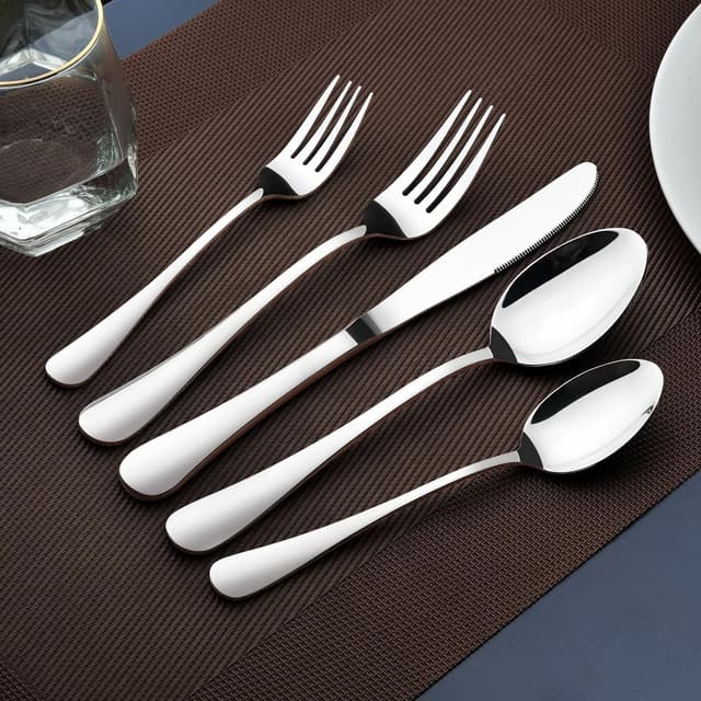 Thumbnail 4 de 40-Piece Stainless Steel Silverware Set