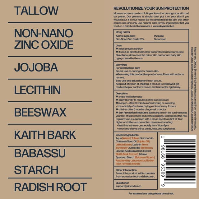 Detalle 2 de Sky and Sol Mineral Sunscreen SPF 50