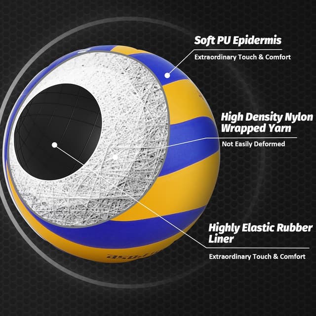 Detalle 2 de Soft Touch Volleyball Größe 5 für Indoor & Outdoor