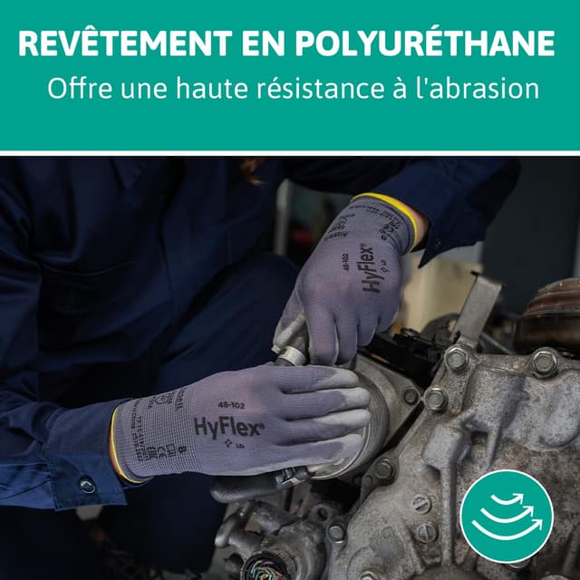 Thumbnail 3 de Ansell HyFlex 48-102 Gants de travail ultrafins taille 2XL
