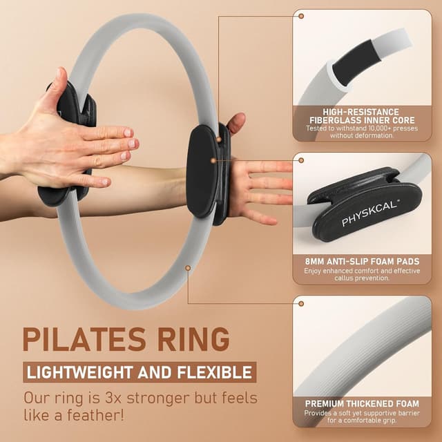 Detalle de PhysKcal Pilates ring set for 15-inch workouts