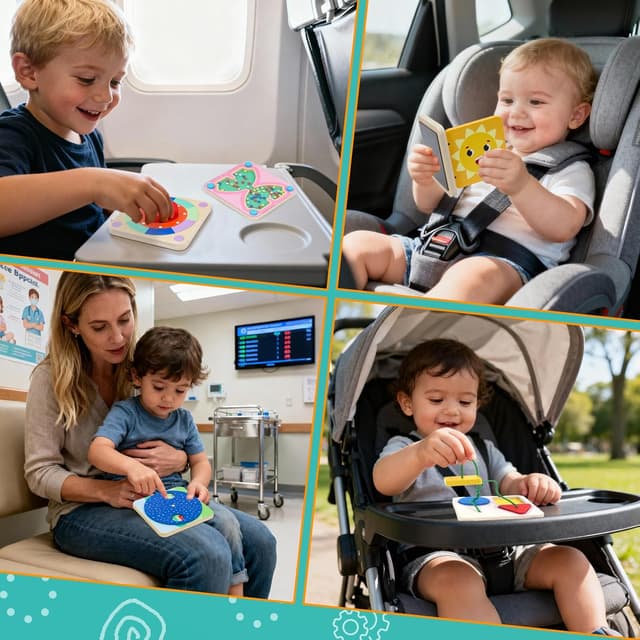 Detalle de Baby sensory busy board for 1 2-year olds