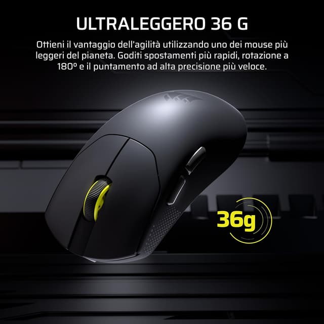 Thumbnail 3 de Corsair SABRE v2 PRO mouse gaming wireless 36g, 33.000 DPI