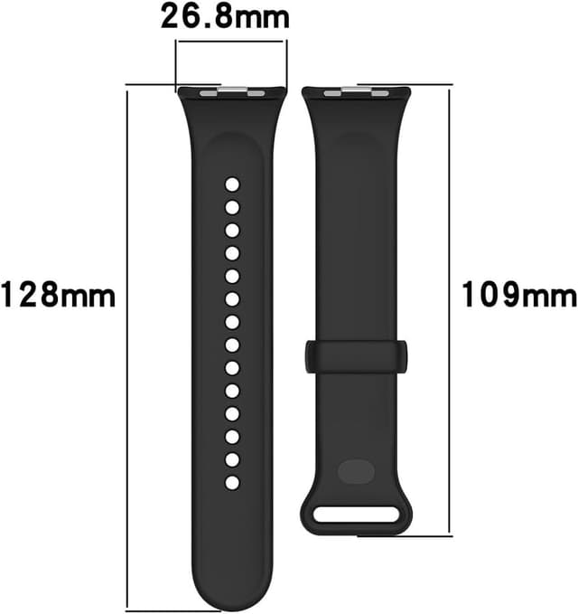 Detalle 2 de BYISYUE Silicone Watch Strap for Redmi Watch 4/5 & Xiaomi Smart Band 8 Pro/9 Pro