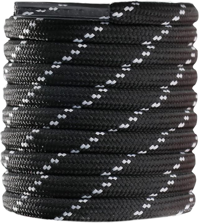 Detalle de CCSOFTIME Round Work Boot Laces – heavy-duty replacement laces for walking, hiking and safety boots