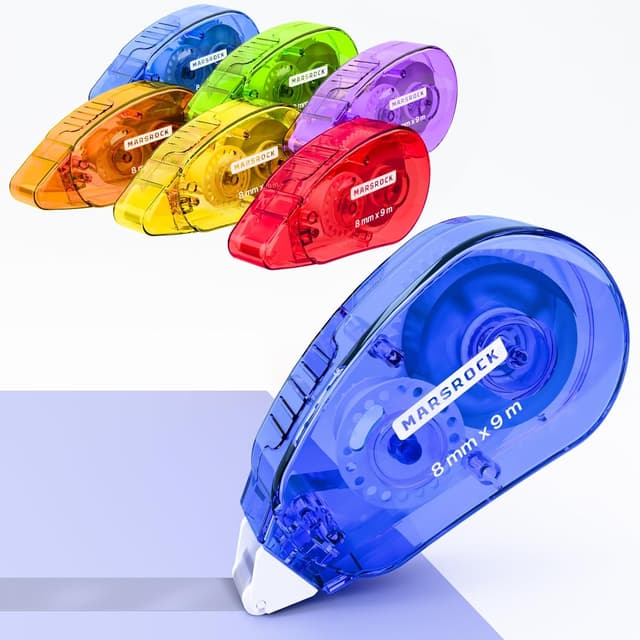 Detalle de Marsrock Glue tape roller 6-pack double-sided craft tape rollers (8mm x 9m)