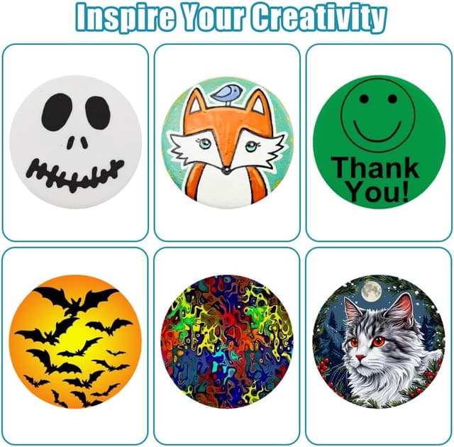 Thumbnail 4 de Orixo 12 flache Bemalsteine 5 cm Ø 🎨