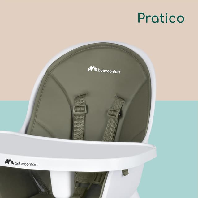 Thumbnail 6 de Bebèconfort Avista seggiolone pappa evolutivo 2 in 1 Mineral Green, trasformabile in sedia (da 6 mesi fino a 30 kg)