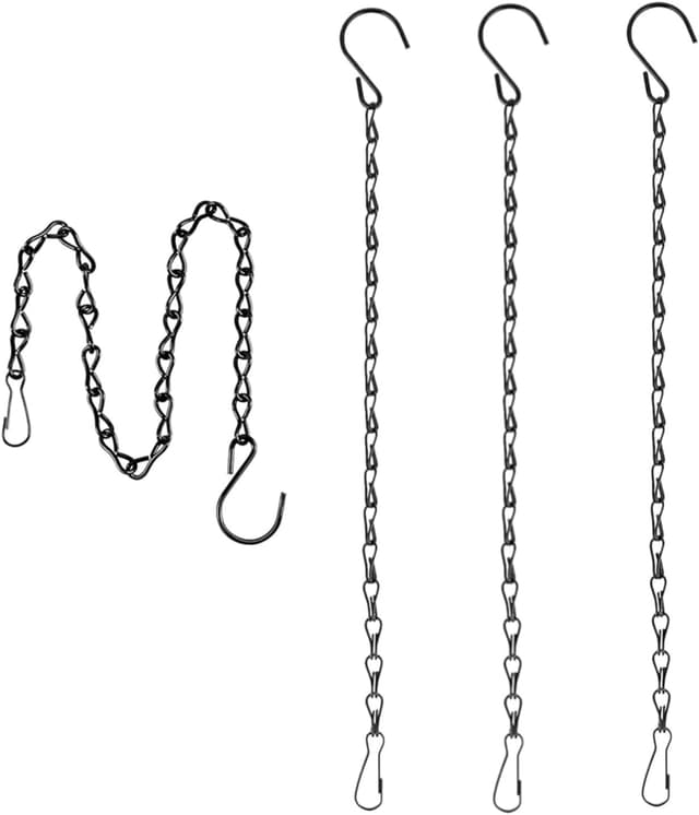 Detalle de BOBOZHONG Black hanging chains 4 pack