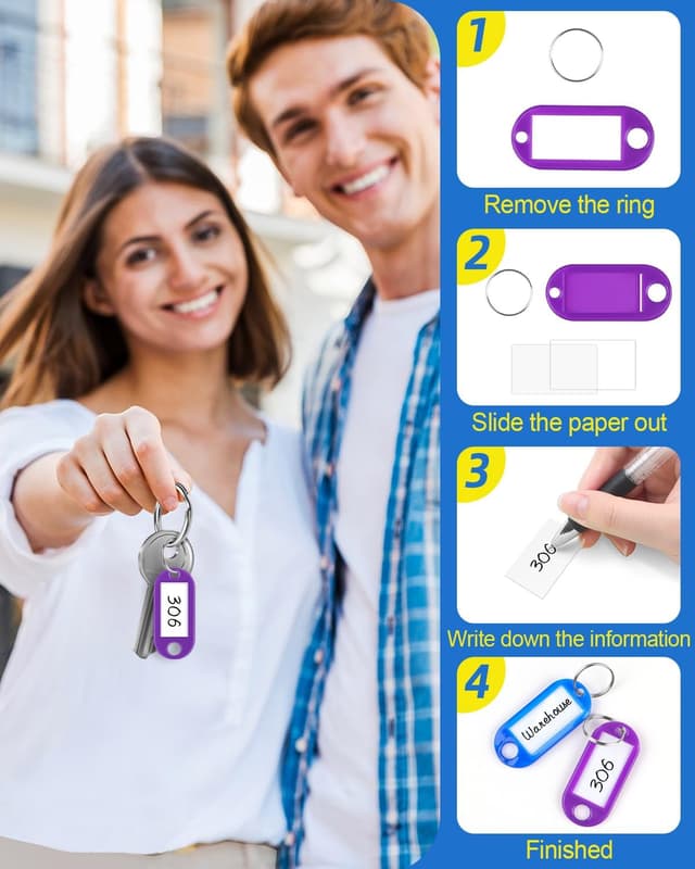 Thumbnail 6 de Caianwin Schlüsselanhänger Set 50-teilig