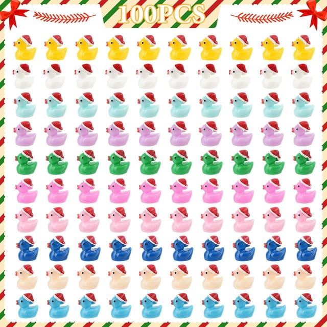 Detalle de Mini Resin Duck Figures 100-Pack 🐤