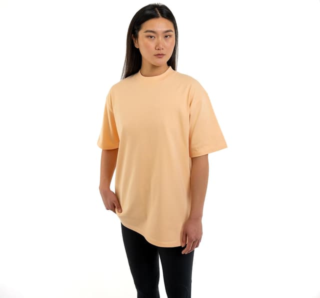 Detalle de Johnny Urban Sammy – T-shirt oversize unisexe en 100 % coton à col rond, coupe « fitted oversized »