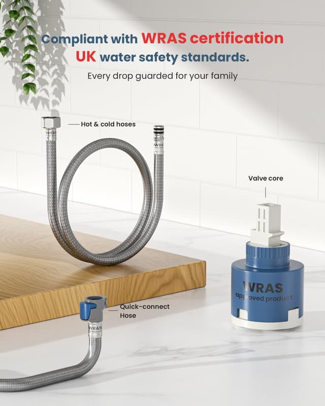 Detalle de APPASO Double Broom mixer tap 210BN