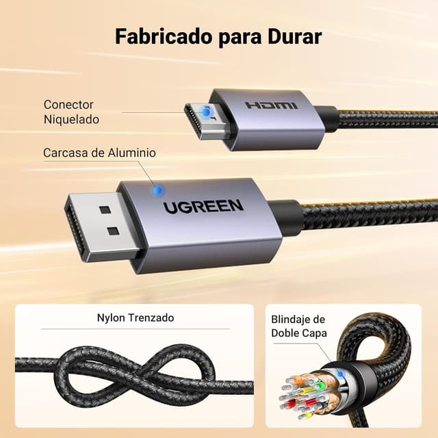 Thumbnail 6 de UGREEN Cable DisplayPort a HDMI 4K - Conexión Perfecta 🎥