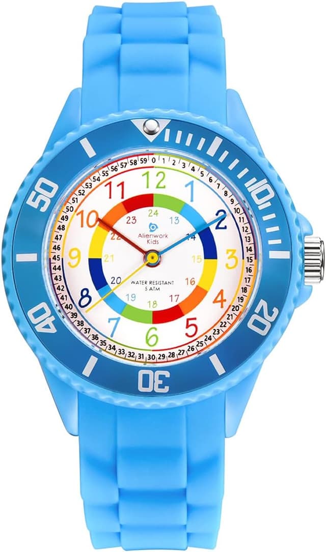 Detalle de Alienwork Montre Pédagogique Apprendre l'Heure