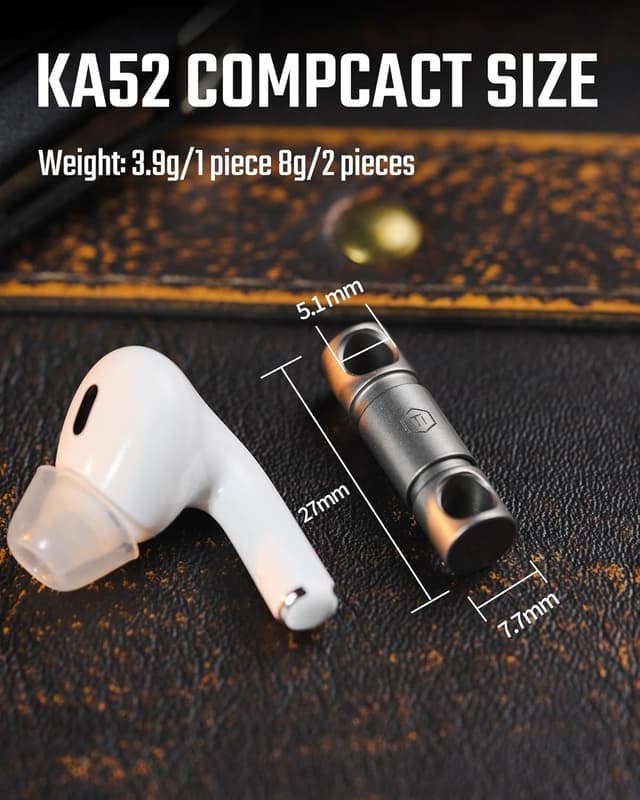 Detalle de KeyUnity Detachable Key Ring Connector (Ti-6Al-4V) with 360° Swivel – Double-end titanium key organiser