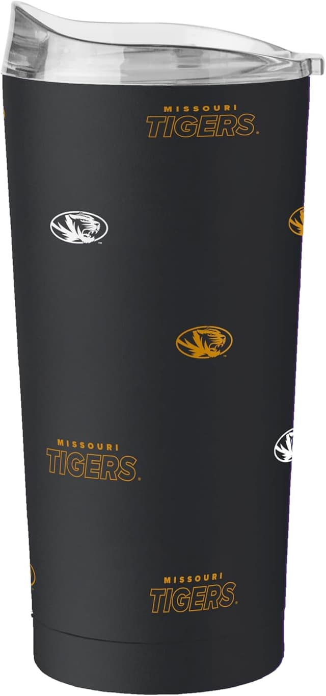 Detalle de Logo Brands NCAA Native Icons 20 oz Double-Wall Vacuum Insulated Stainless Steel Tumbler