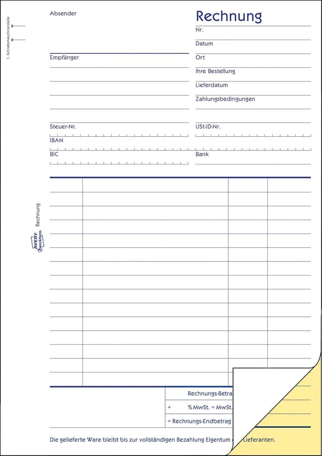 Detalle 2 de Avery Zweckform 1730 Rechnung A5