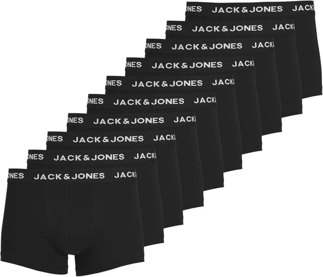 Detalle de JACK & JONES Herren Trunks im 10er-Pack aus Bio-Baumwolle