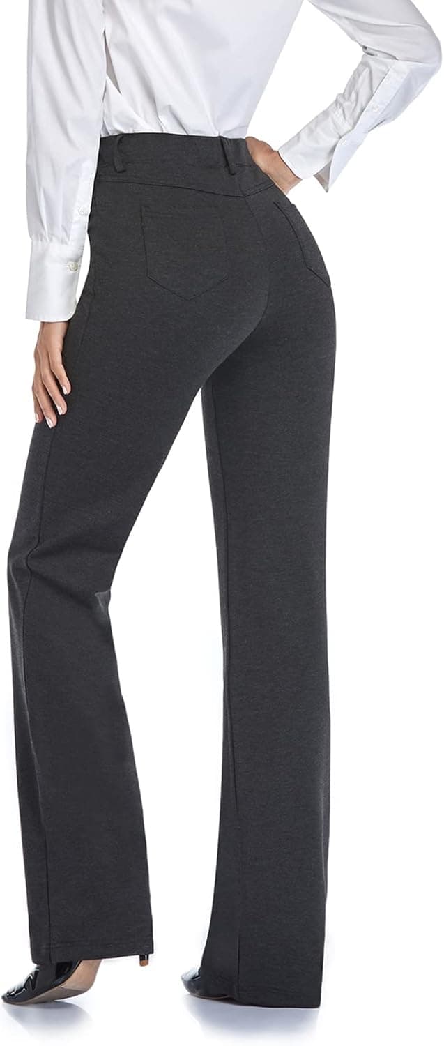 Detalle 2 de Tapata Stretchy Bootcut Dress Pants with Pockets (Tall, Petite, Regular)