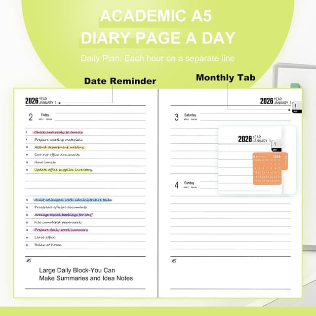 Thumbnail 4 de Agenda 2026 A5 una pagina al giorno 📔