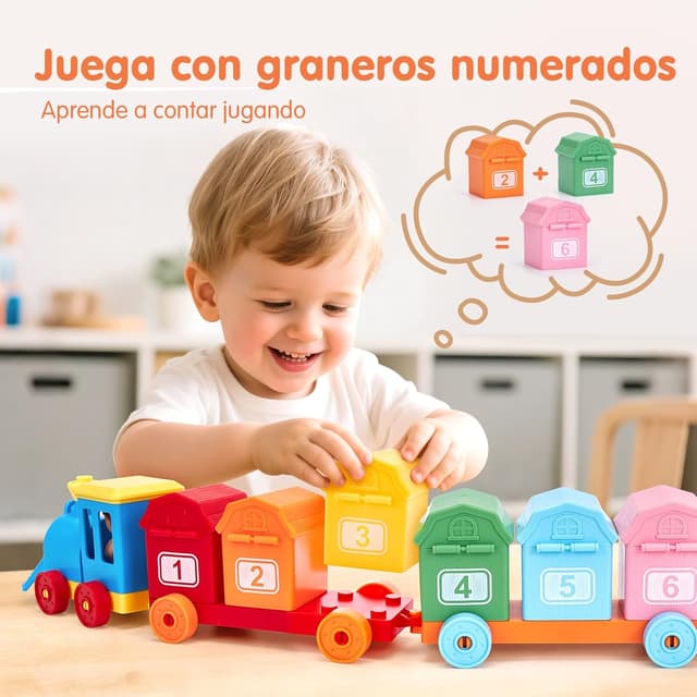 Thumbnail 4 de Hahaland Tren de Juguetes 20 en 1 para Niños 🚆