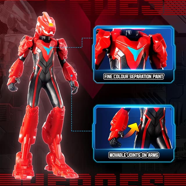 Detalle 2 de Figurine dinosaure Quantum Heroes DINOSTER Lucio 6 pouces