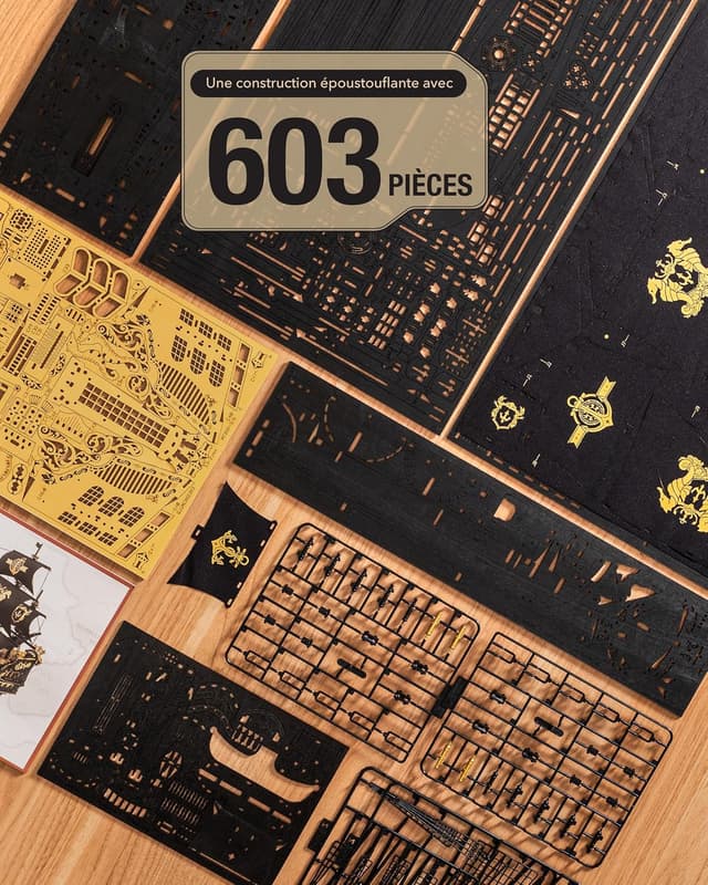 Thumbnail 1 de ROBOTIME MCB02 Puzzle 3D Bois Voilier