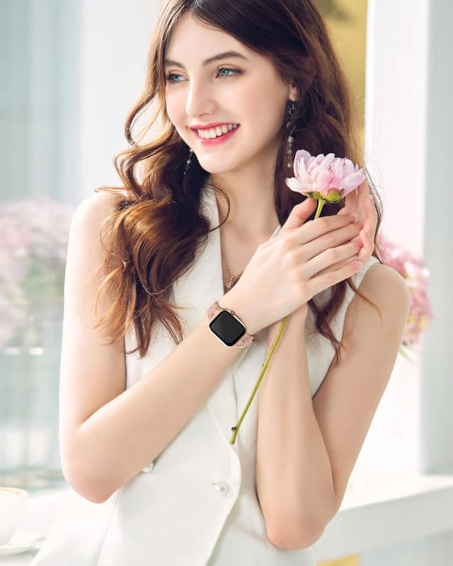 Thumbnail 3 de Yoohoo Floral Engraved strap for Apple Watch