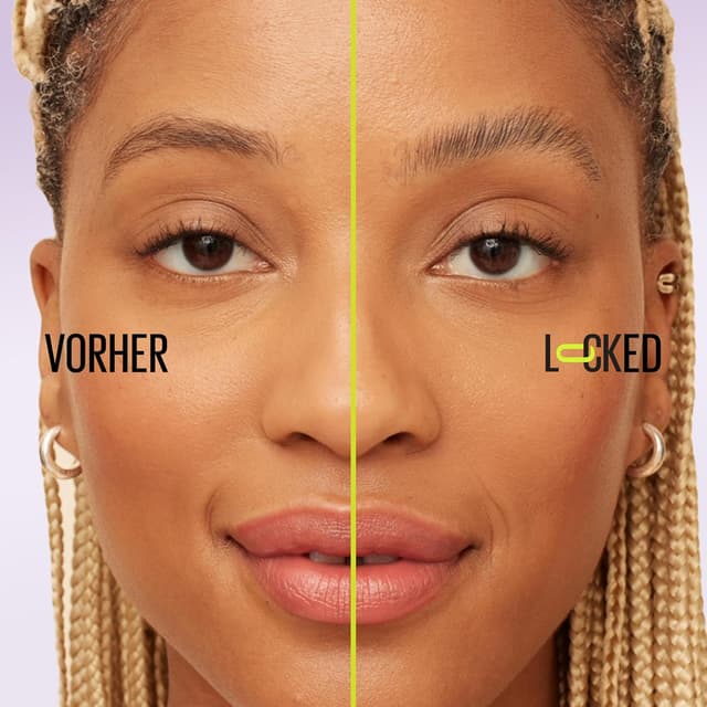 Detalle de Maybelline New York Super Lock Brow Glue Augenbrauengel – Medium Brown (8 g), starker Halt ohne Abblättern oder Kleben