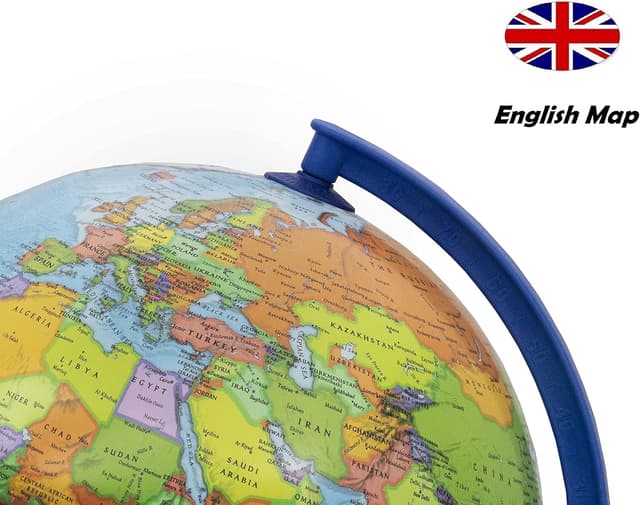 Detalle 2 de Educational World Globe 30cm Swivel Globe