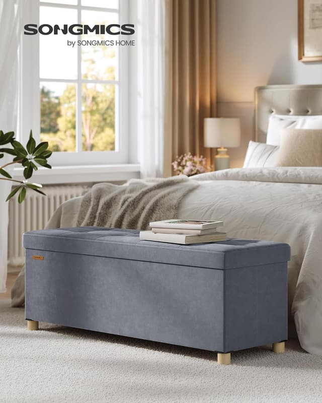 Detalle 2 de SONGMICS Pouf Contenitore 112 L