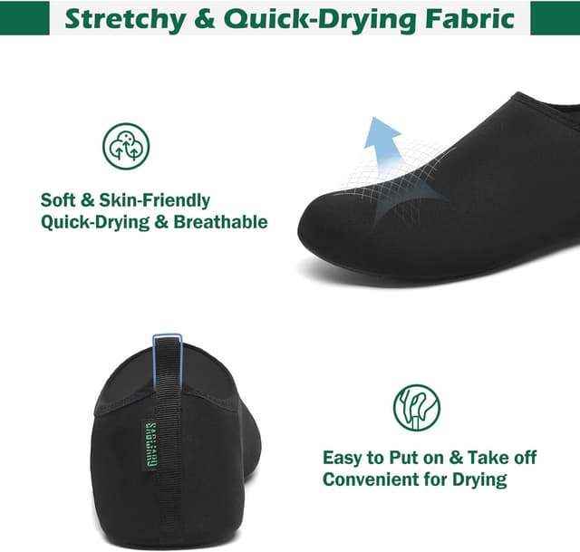 Detalle 2 de SAGUARO Scarpe da Scoglio asciugatura rapida con suola antiscivolo e 7 fori di drenaggio (7 fori) Gr. 36-47